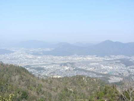 山頂北寄りから西の展望