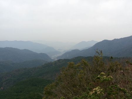 可部方面を一望