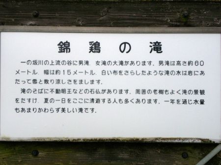 錦鶏の滝