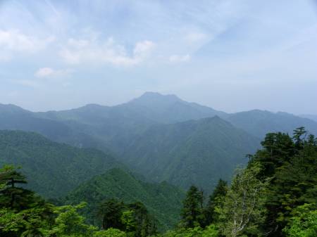 四ノ鎖から石鎚山