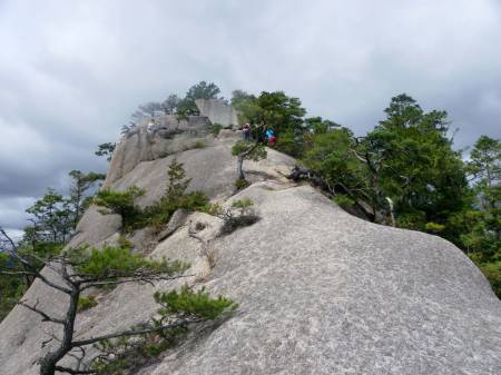 夕陽岳(下ノ岳)の岩場