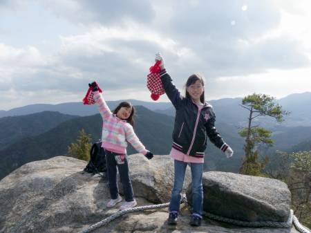 山頂「みついわ」にて