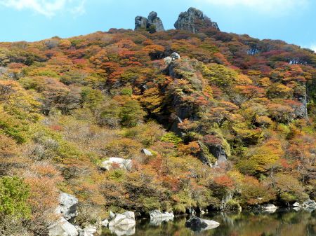御池の紅葉