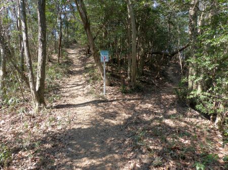 神田山荘方面分岐