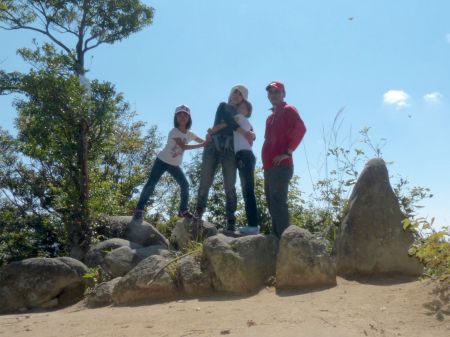 山頂にてハイポーズ！