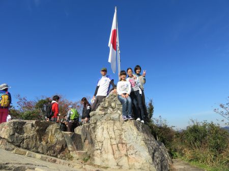 山頂で記念の１枚！