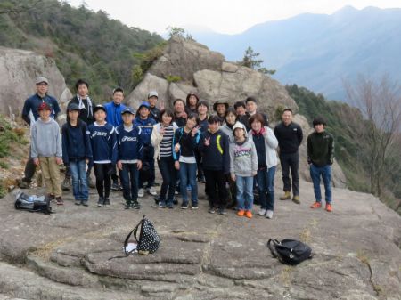 二十畳岩に全員集合！