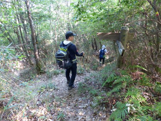 松笠観音寺分岐