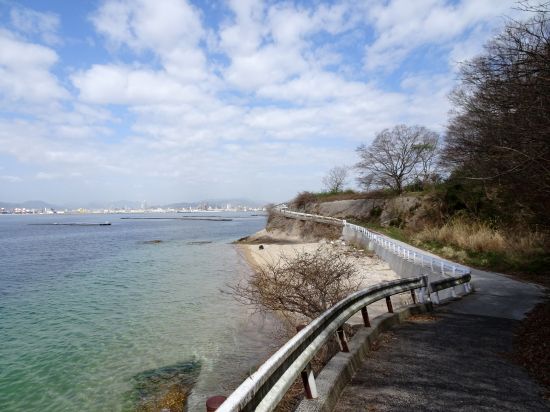 自転車で島を一周