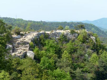 屏風折れの石垣