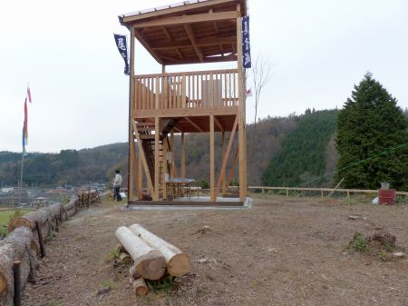 立派な櫓(展望台)が…