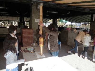 バウムクーヘン作り